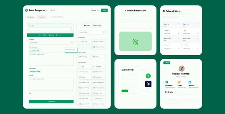 WP User Frontend Pro v4.1.9 汉化版 – 前端用户中心插件