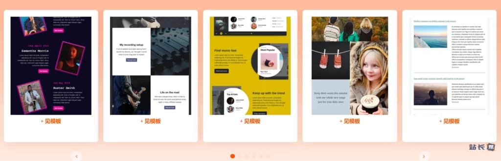 Mailpoet Premium 部分模板展示