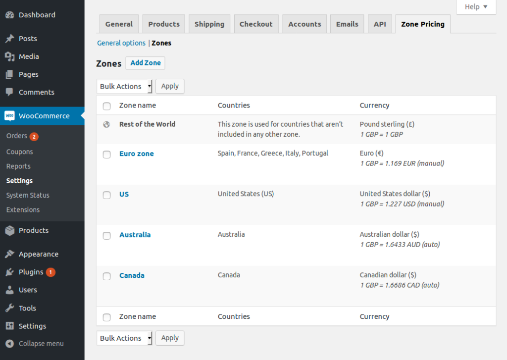 Price Based on Country Pro for WooCommerce 演示 Price Based on Country Pro for WooCommerce 演示
