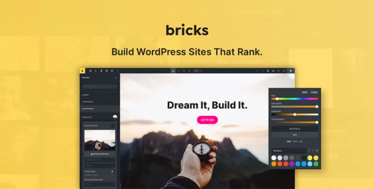 Bricks v2.0.2 中文版 – 集成 WordPress 可视化编辑器的主题