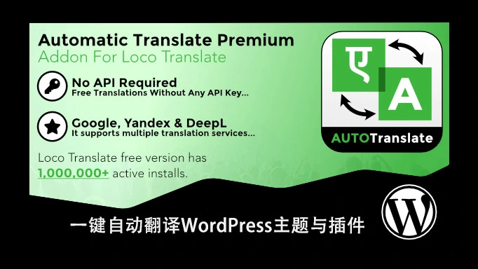 Loco Automatic Translate Addon PRO v1.4.1 自动翻译插件